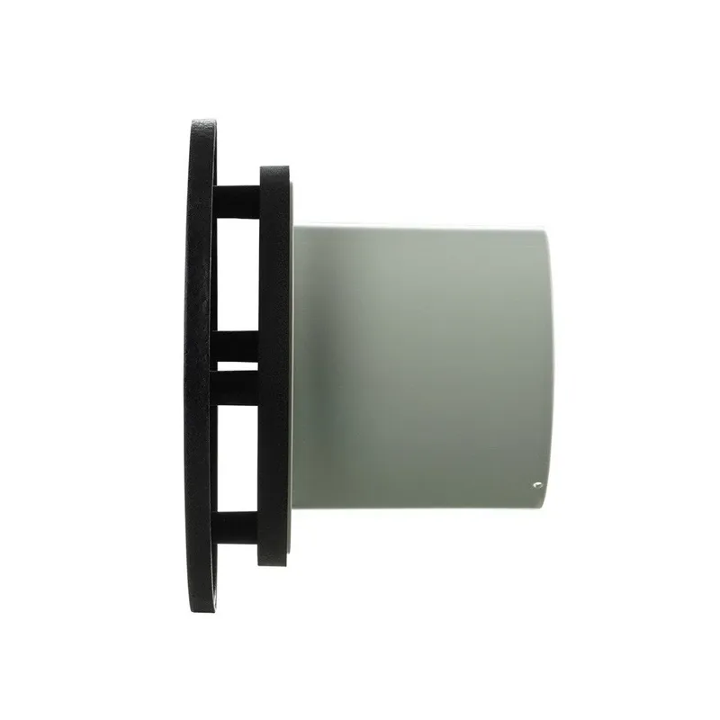 Ventilators aksiaalne-gaisvadu Haushalt RO 100 T BLACK, ar taimeri, 10 cm