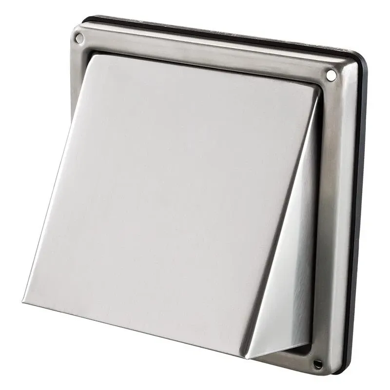 Āra ventilācijas restes Haushalt, nerūsējošais tērauds, 137 mm x 137 mm, 97 mm