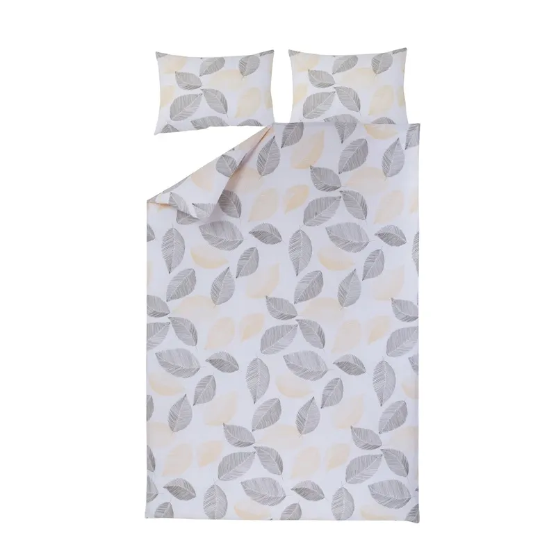 Gultas veļas komplekts Domoletti Cassia Leaves, krēmkrāsa, 200 x 220 cm