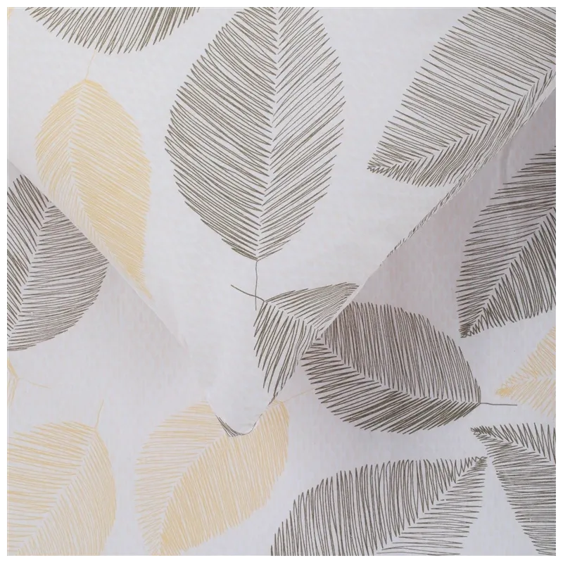 Gultas veļas komplekts Domoletti Cassia Leaves, krēmkrāsa, 200 x 220 cm