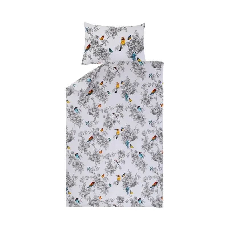 BED COV SET Bird Wilde SATEEN 140x200CM