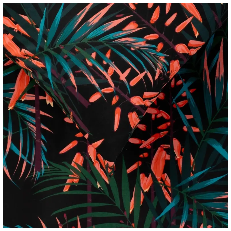 Gultas veļas komplekts Domoletti Night Pam, melna krās.-sarkana krās., 200 x 220 cm