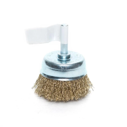 Tērauda slīpēšanas birste ar kātu 75 mm