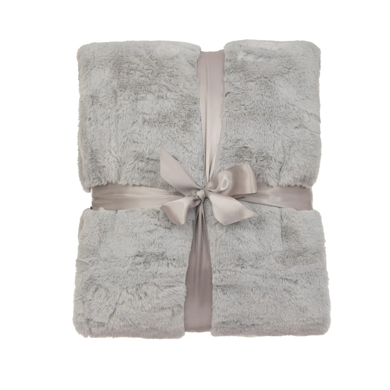 Pleds auduma 150x200 cm divp. g.pelēks