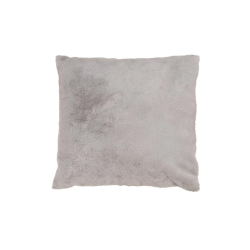 Spilvens dek.ādas 45x45 cm gaiši pelēks