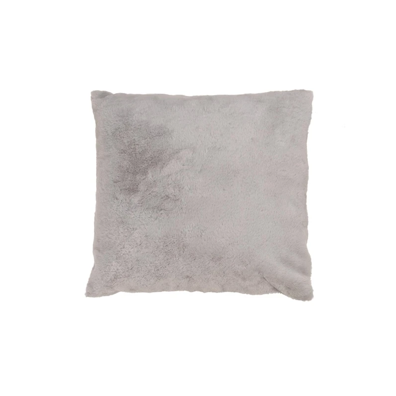 Spilvens dek.ādas 45x45 cm gaiši pelēks