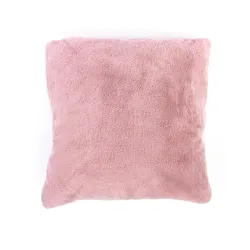 Fur pillow 45x45 zipper 320g pink