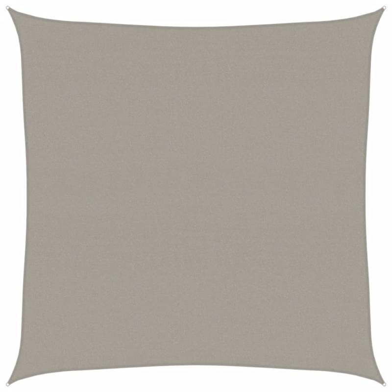 vidaXL saulessargs, 160 g-m², kvadrāta, gaiši pelēki, 5x5 m, HDPE