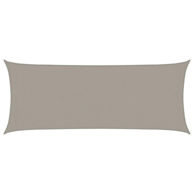 vidaXL saulessargs, 160 g-m², taisnstūra, gaiši pelēks, 2x5 m, HDPE