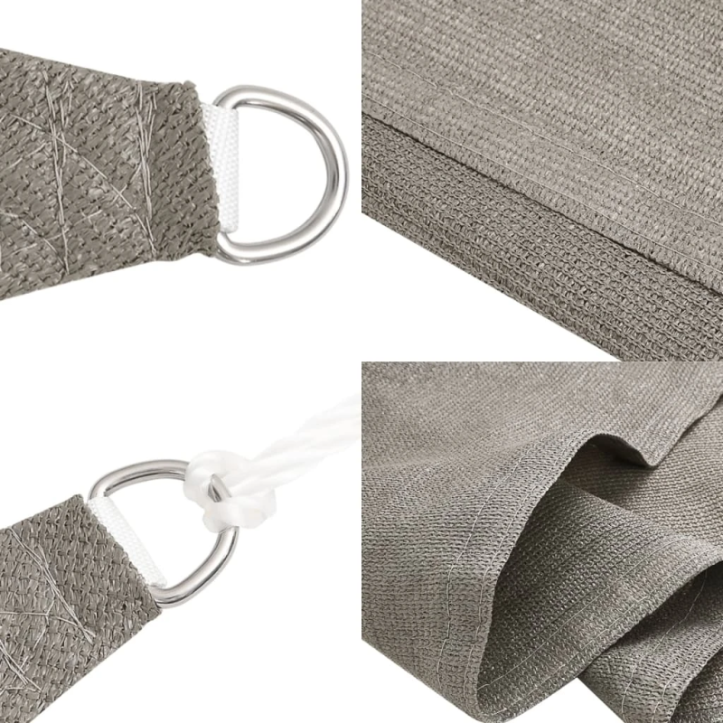 vidaXL saulessargs, 160 g-m², taisnstūra, gaiši pelēks, 3x4,5 m, HDPE