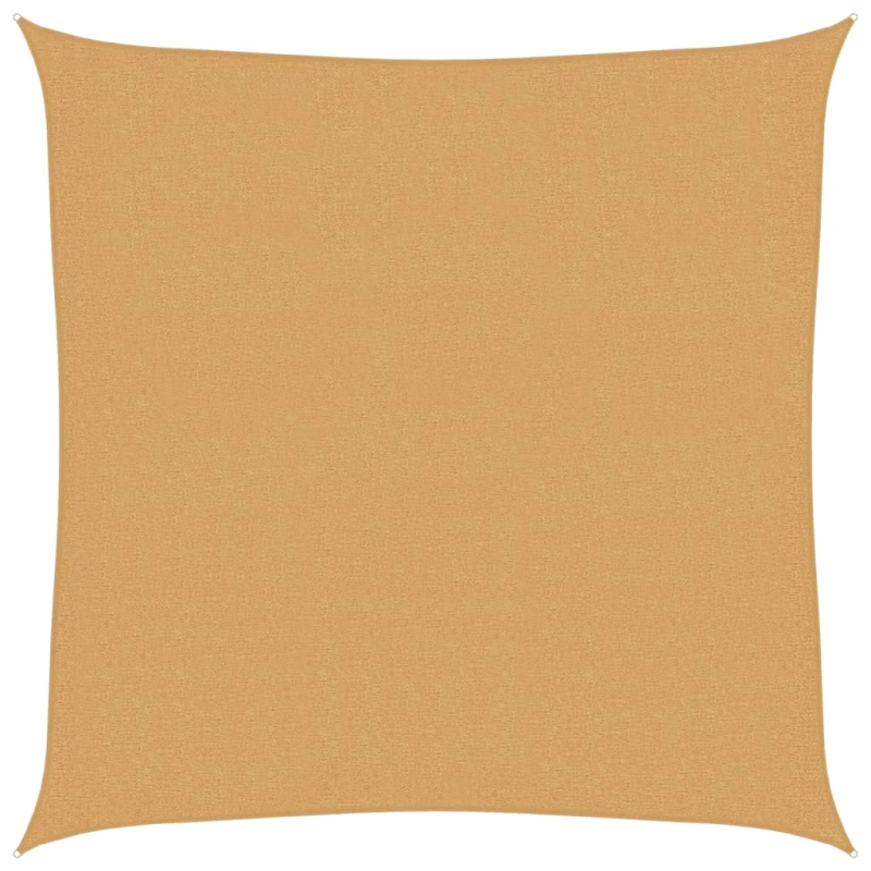 vidaXL saulessargs, 160 g-m², 3x3m, kvadrāta forma, smilšu krāsa, HDPE