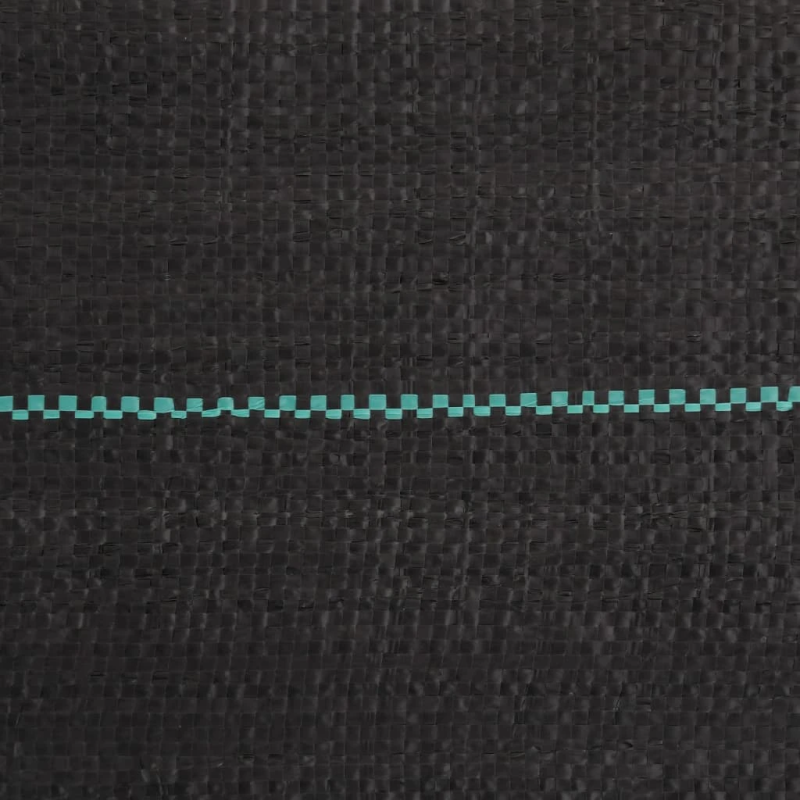 vidaXL augsnes pārsegs, melns, 0,5x10 m, PP