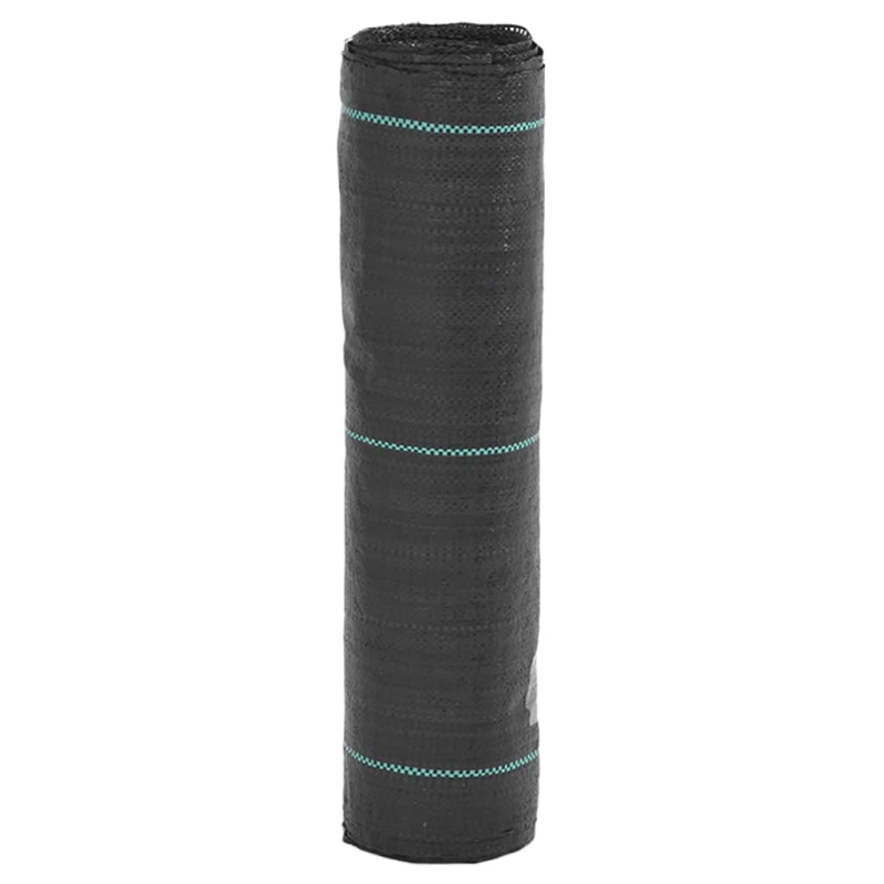 vidaXL augsnes pārsegs, melns, 0,5x25 m, PP