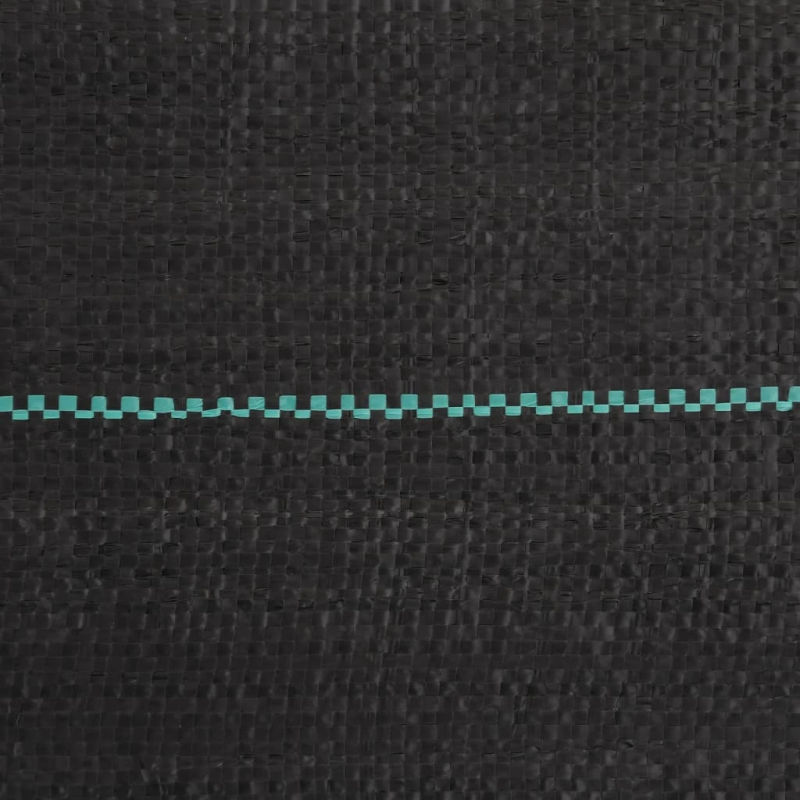 vidaXL augsnes pārsegs, melns, 0,5x25 m, PP