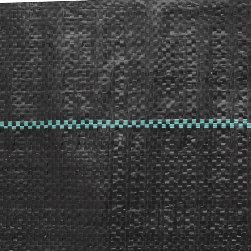 vidaXL augsnes pārsegs, melns, 1x150 m, PP