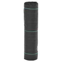vidaXL augsnes pārsegs, melns, 0,5x25 m, PP