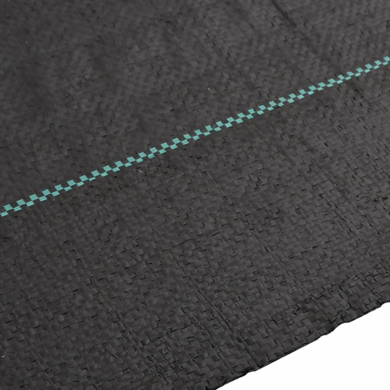 vidaXL augsnes pārsegs, melns, 1x10 m, PP