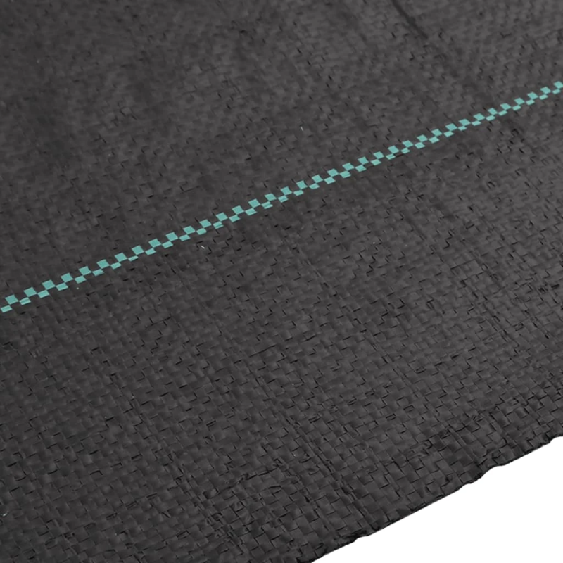 vidaXL augsnes pārsegs, melns, 1x50 m, PP