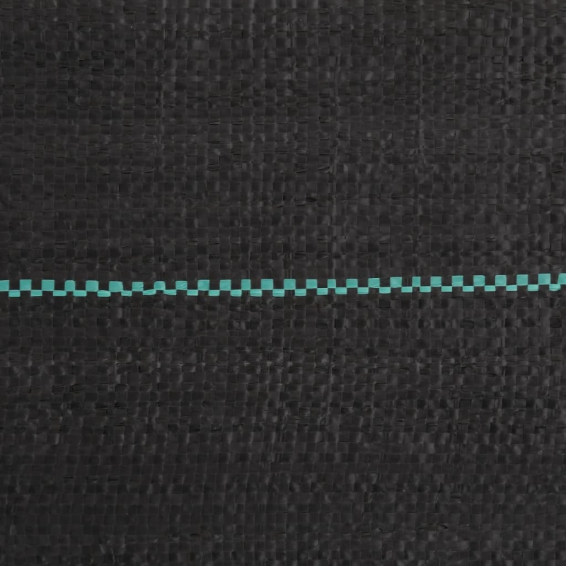 vidaXL augsnes pārsegs, melns, 1,5x150 m, PP