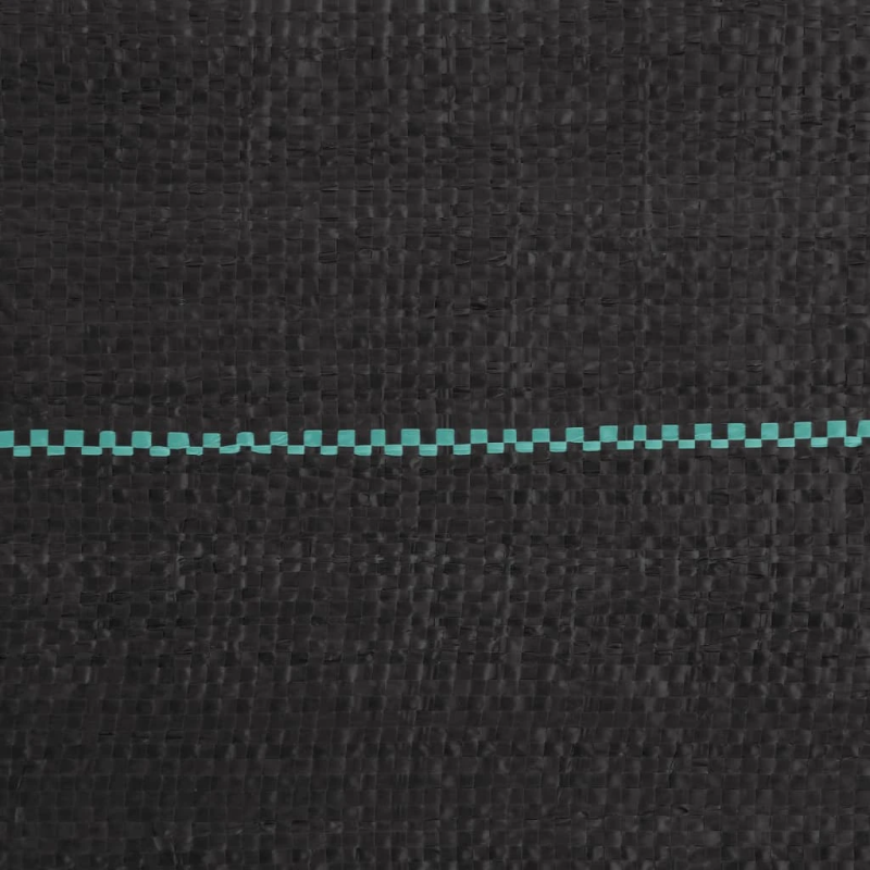 vidaXL augsnes pārsegs, melns, 1,5x200 m, PP