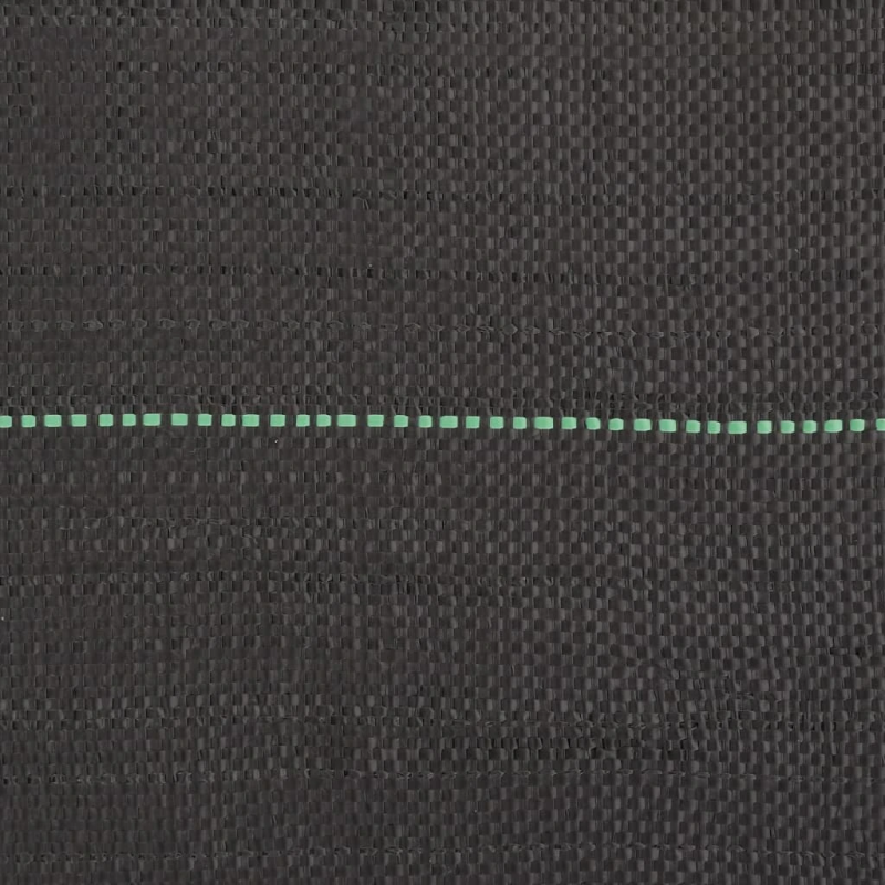 vidaXL augsnes pārsegs, melns, 0,5x150 m, PP