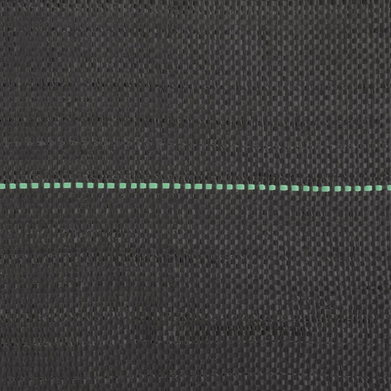 vidaXL augsnes pārsegs, melns, 1,5x50 m, PP