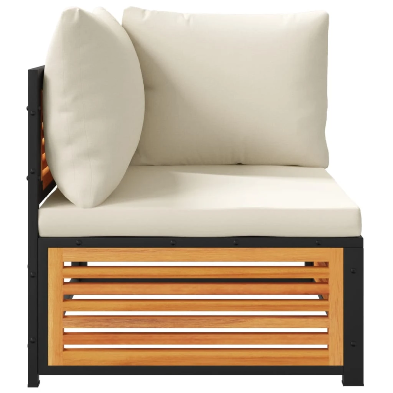 vidaXL 2-daļīgs dārza dīvāna komplekts ar spilveniem, akācijas koks