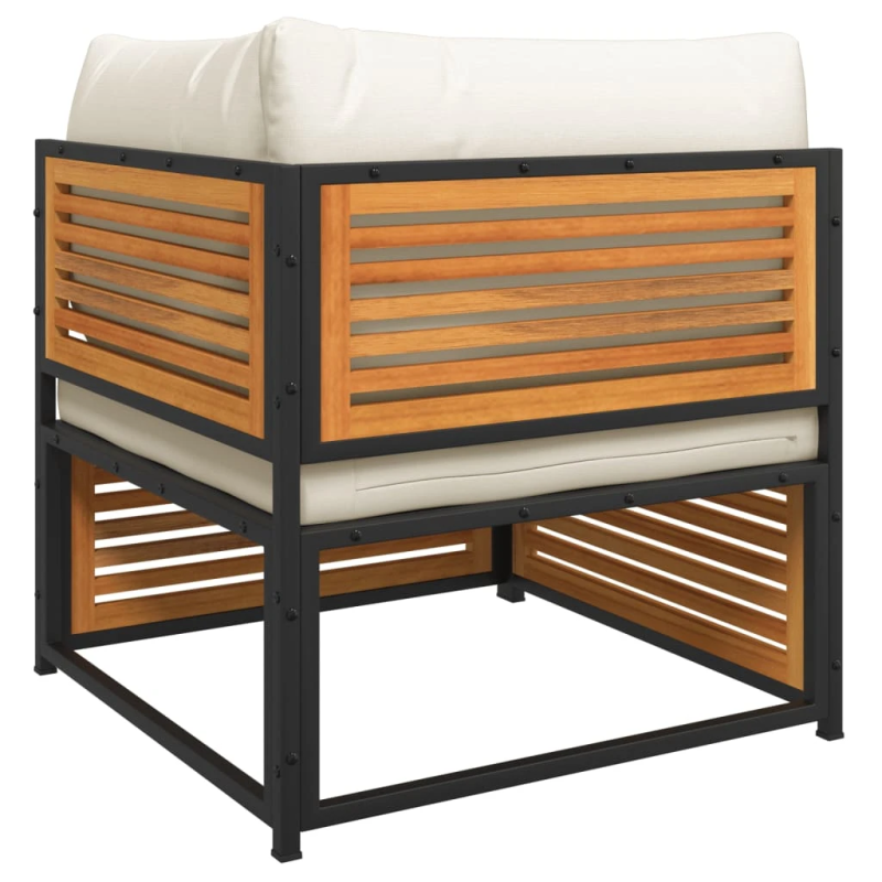 vidaXL 11-daļīgs dārza dīvānu komplekts ar matračiem, akācija