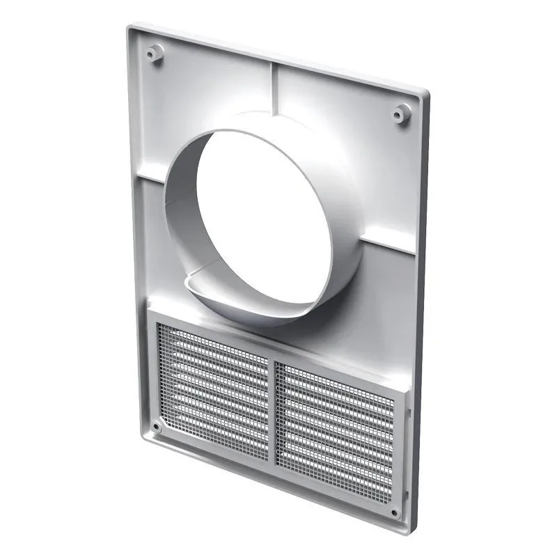 Ventilācijas reste Haushalt, plastmasa, 182 mm x 252 mm, 125 mm