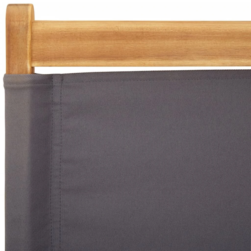 vidaXL salokāmi dārza krēsli, 4 gab., antracītpelēks, audums un koks