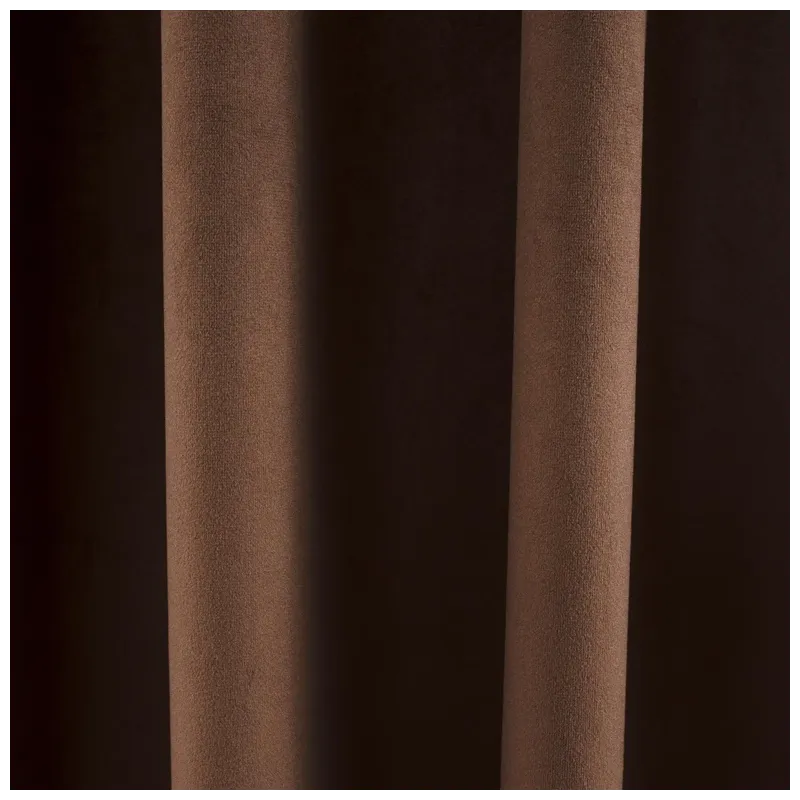 Nakts aizkari Domoletti Velvet W537628-04, brūna krās., 140 cm x 260 cm