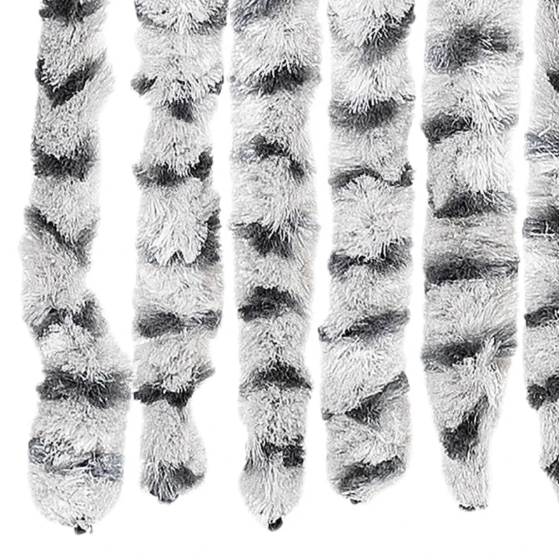 vidaXL kukaiņu aizkars, gaiši pelēks un tumši pelēks, 118x220 cm