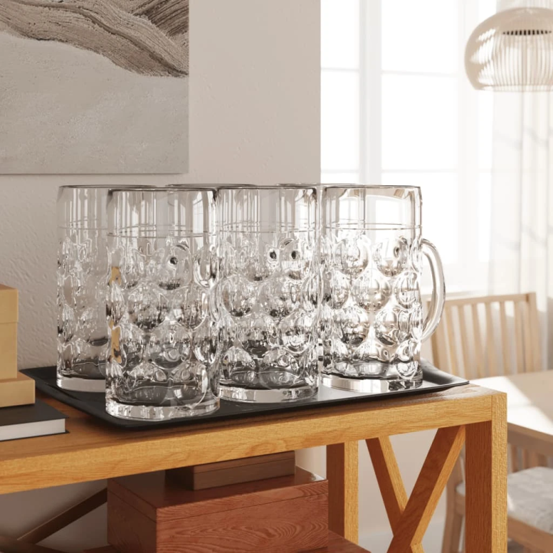 vidaXL alus kausi ar rokturi, 6 gab., 1000 ml