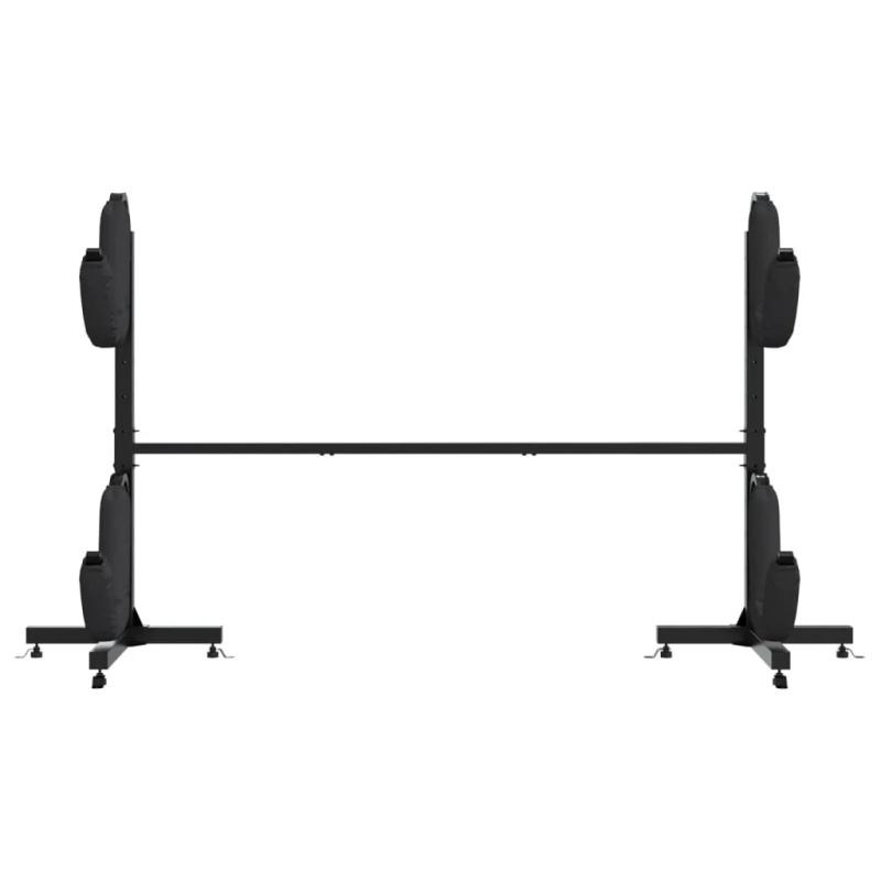 vidaXL kajaku uzglabāšanas plaukts 2 laivām, 250x57x127,5 cm, tērauds