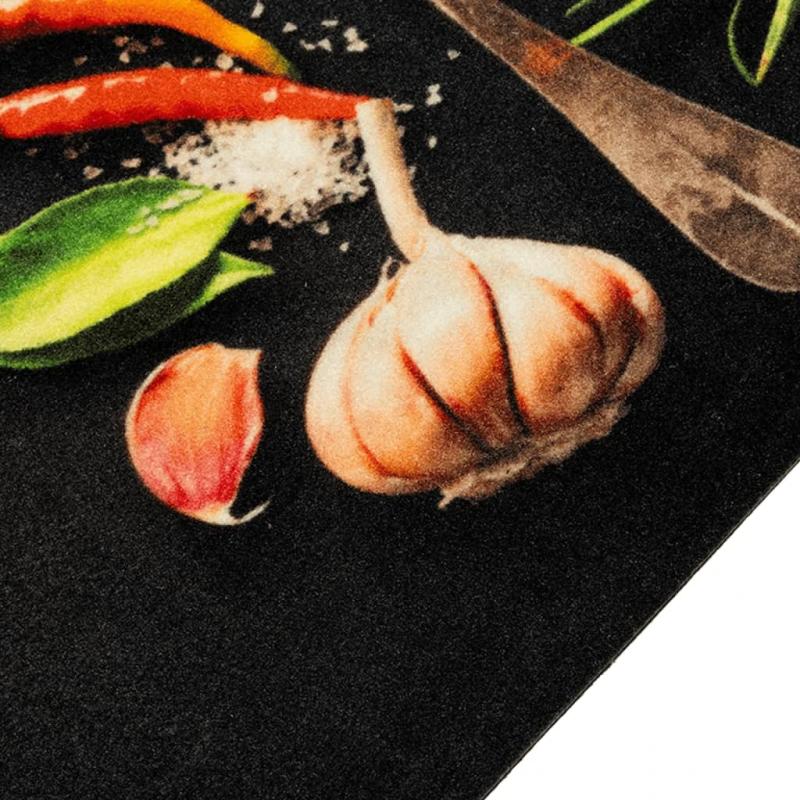 vidaXL virtuves paklājs, mazgājams, garšvielu apdruka, 60x300 cm