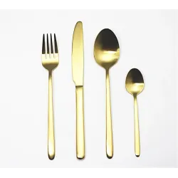 Cutlery set 16pcs golden