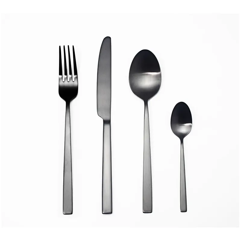 Galda piederumu komplekts Domoletti, melna krās.