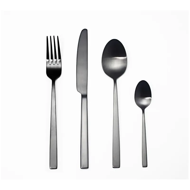 Galda piederumu komplekts Domoletti, melna krās.