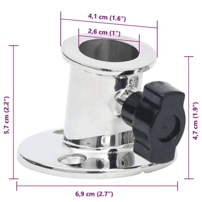 vidaXL laivas nojume, T-veida, balta, 170x170x,113-182,5, cm