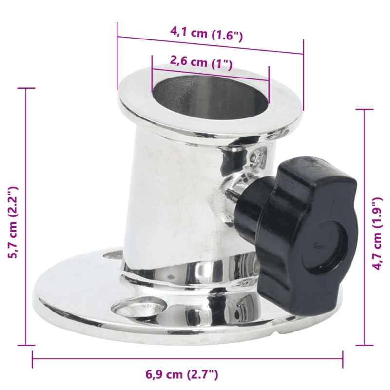 vidaXL laivas nojume, T-veida, zila, 170x170x,113-182,5, cm