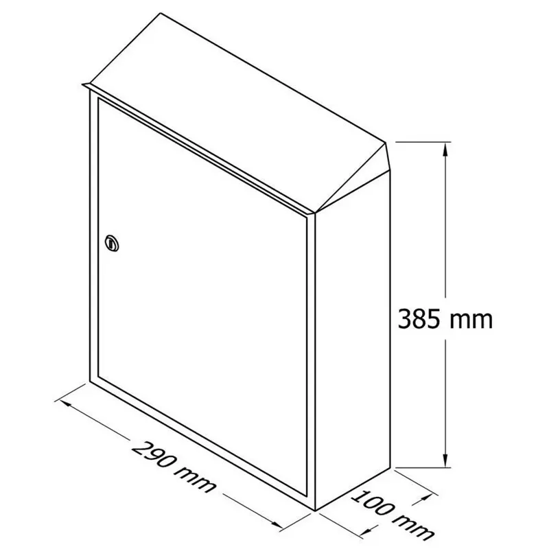 Pastkaste Haushalt PD900, vara, 29 cm x 10 cm x 38.5 cm
