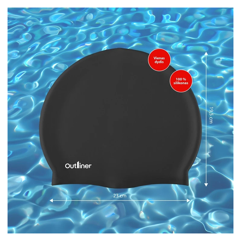 Peldcepure outliner juoda fsswm-005