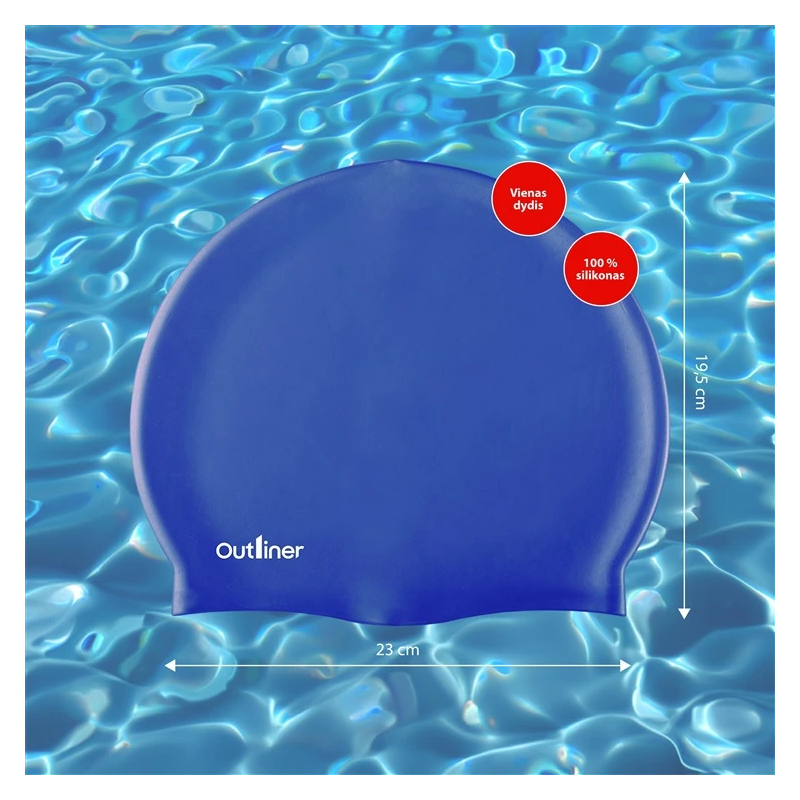 Peldcepure outliner mėlyna fsswm-005