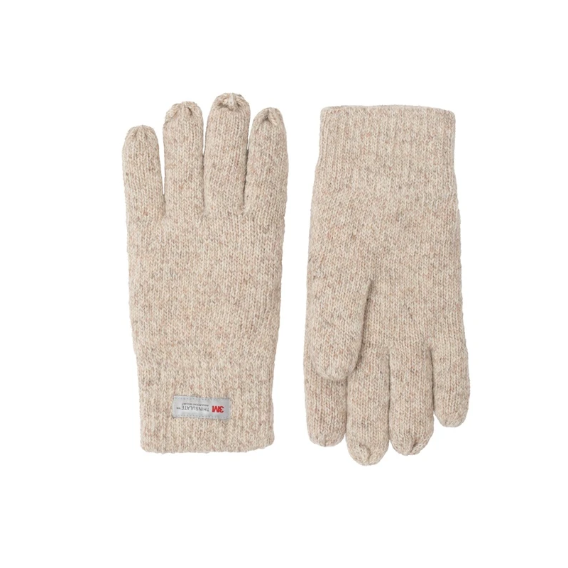 Cimdi vilnas-akrila brūni sieviešu