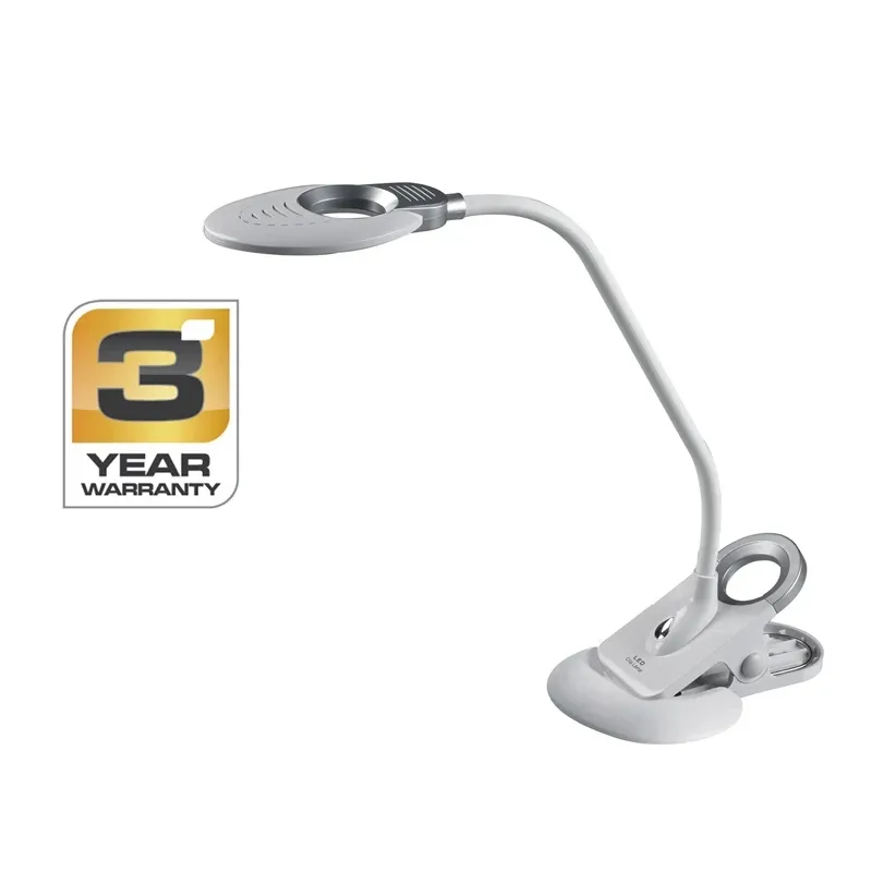 Galda lampa ar skavu Standart Clipy, LED, 4W