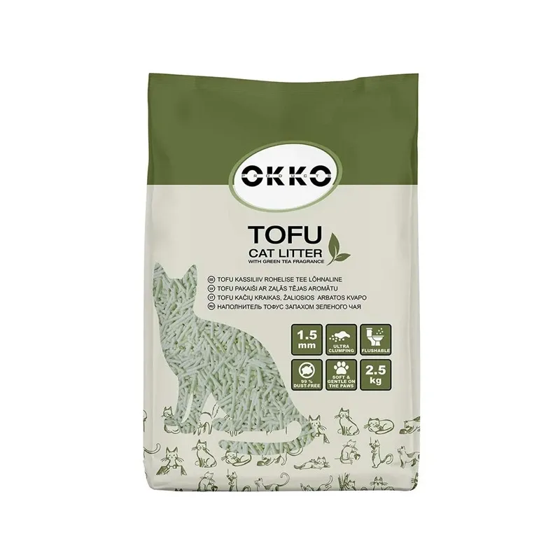 OKKO tofu cat litter with green tea scent 2.5 kg