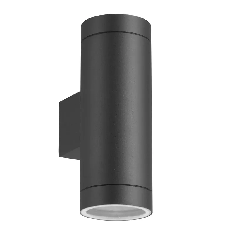 Āra sienas lampa Domoletti Eldo HR60274, 7W, GU10, IP44, melna krās., 11 cm x 20 cm