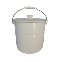 Emaljēts spainis ar vāku 12 l