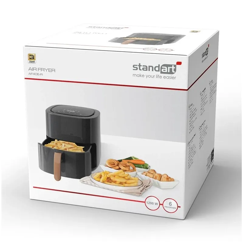 Kuumaõhufritüür Standart AF40E-R, hall v., 1200 W, 4 l