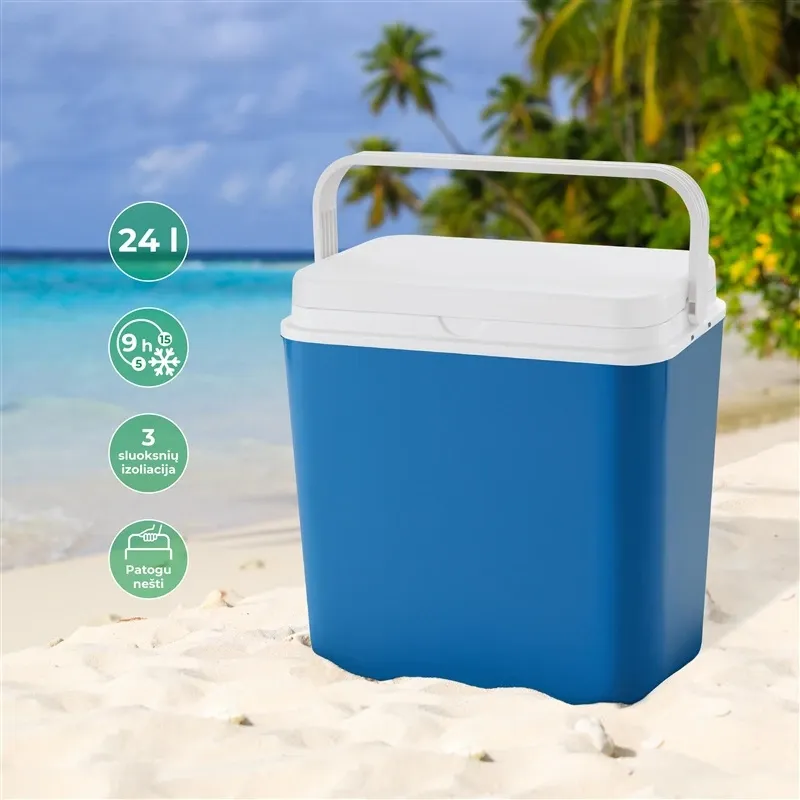 Aukstumkaste Outliner F1, zila krās.-balta krās., 39 x 24 cm, 24 l